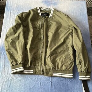 Olive Green Men's Bomber Jacket